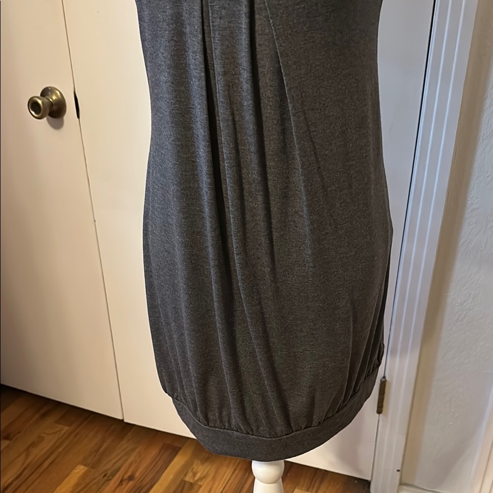 Gray Dress with Silver Accents- for Maternity as well. - Picture 3 of 9
